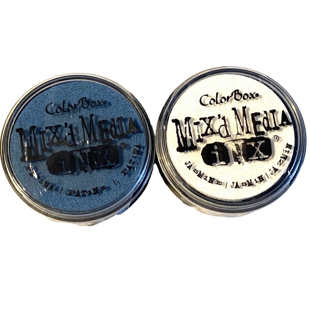 Colorbox Mixd Media Jasmine & Patina Ink Pads Set Of 2 Water-Based Craft Ink